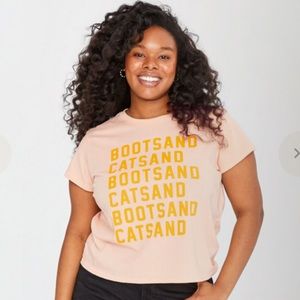 Clare V Boots and Cats Tee